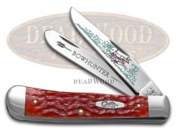 Case xx Trapper Knife Bow Hunter Jigged Red Bone 1/600 Stainless Pocket RB-BH