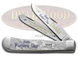 Case xx Happy Father's Day Daddy Trapper Knife White Pearl Corelon 1/500 Pocket