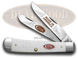 Case xx Trapper Knife Made in America Jigged White Delrin 1/600 Stainless