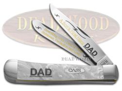 Case xx Trapper Knife Dad A Son's First Hero White Pearl Corelon 1/500 Stainless
