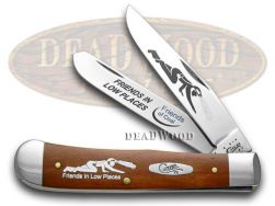 Case xx Trapper Knife Friends of Coal Friends in Low Places Chestnut Bone 1/500