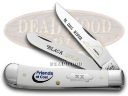 Case xx Trapper Knife Virginia Friends of Coal White Delrin 1/600 Stainless VA