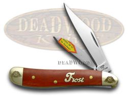 Frost Family Peanut Knife 40th Anniv Dark Red Bone 1/600 Stainless 40-107DRSB