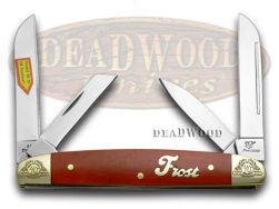 Frost Family Congress Knife 40th Anniv Smooth Dark Red Bone 1/600 40-115DRSB