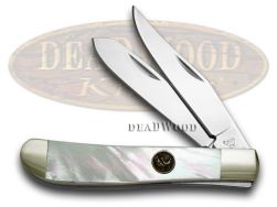 Hen and Rooster Knives Mini Trapper Genuine Mother of Pearl Stainless 212-MOP