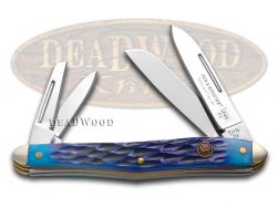 Hen and Rooster Knives Whittler Blue Pick Bone Stainless Pocket Knife 234-BLPB