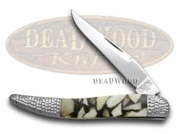 Schatt & Morgan Toothpick Knife Deer Stag & Black Pearl 1/50 Stainless Pocket