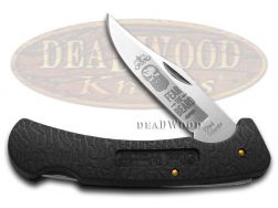 Steel Warrior Lockback Knife Fear The Beard Black Stainless Pocket Knife