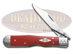 Case xx Knives Cheetah Cub Smooth Dark Red Bone 12492 Stainless Knife