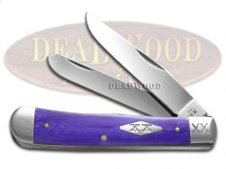 Case xx Knives Trapper Ultra Violet Bone 12498 Stainless Pocket Knife