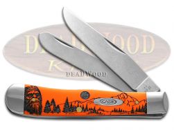 Case xx Knives Trapper Sasquatch Orange Synthetic Stainless Pocket Knife