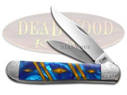 Case xx Copperhead Diamond Blue Luster Gold Corelon 1/500 Pocket Knife