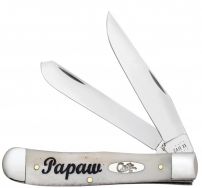 Case xx Knives Best Papaw Ever Natural Bone Trapper Stainless 10430 Pocket Knife