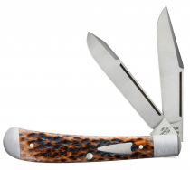 Case xx Knives Tony Bose HT Trapper Jigged Brown Bone 154-CM Steel 1/150 10774