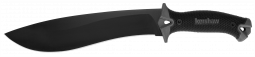 Kershaw Knives Camp 10 Fixed Blade Knife Gray Black 65Mn Carbon Steel 1077