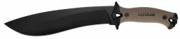Kershaw Knives Camp 10 Fixed Blade Knife Tan Black 65Mn Carbon Steel 1077TAN