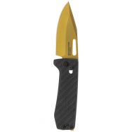 SOG Knives Ultra XR Black Carbon Fiber and Gold S35VN Stainless 12-63-02-57