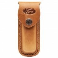 Case xx Ford Leather Belt Sheath Brown Button Snap 14329