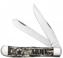 Case xx Knives U.S. Army Trapper Natural Bone Logo Etched 15032 Pocket Knife