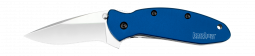 Kershaw Knives Scallion Liner Lock Navy Blue Anodized Aluminum 420HC 1620NB