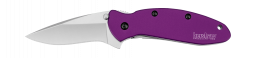 Kershaw Knives Scallion Liner Lock Purple Anodized Aluminum 420HC Carbon 1620PUR