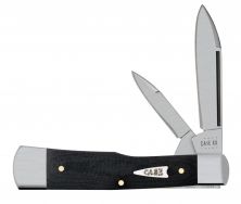 Case xx Knives Gunstock Smooth Black Micarta Stainless 27735 Pocket Knife