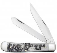 Case xx Knives Vietnam War Trapper Natural Bone Stainless 50952 Pocket Knife