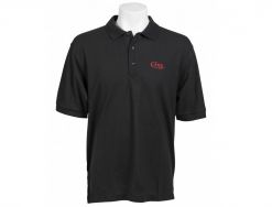Case xx Embroidered Logo Black & Red Medium Polo Shirt 52531
