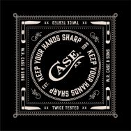 Case xx Black Cotton Bandana Keep Your Hands Sharp 52536