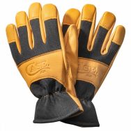 Case xx Logo Work Gloves Medium Premium Goatskin Leather & Black Spandex 52537