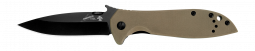 Kershaw Knives Emerson CQC-4K Frame Lock Coyote Brown G-10 Black 6054BRNBLK