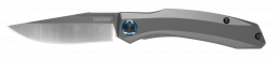 Kershaw Knives Highball Frame Lock Gray Stainless Steel with Blue Accent D2 7010