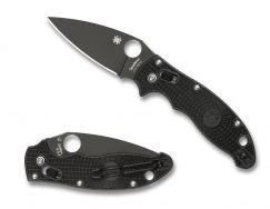 Spyderco Knives Manix 2 Ball Bearing Lock Black FRCP BD1N Stainless C101PBBK2