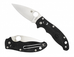 Spyderco Knives Manix 2 Black FRCP Handle BD1 Stainless C101PBK2 Pocket Knife