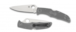 Spyderco Knives Endura 4 Lockback Gray VG-10 Stainless C10FPGY Pocket Knife