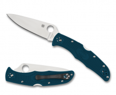 Spyderco Knives Endura 4 Lockback Blue K390 Microclean Carbon Steel C10FPK390