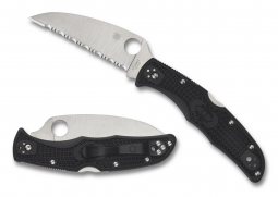 Spyderco Knives Endura 4 Lockback VG10 Stainless C10FSWCBK Black Pocket Knife