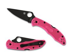 Spyderco Knives Delica 4 Lightweight Lockback Pink Black FRN S30V C11FPPNS30VBK