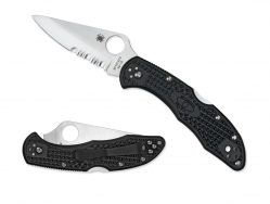 Spyderco Knives Delica 4 Lockback Black FRN VG10 Stainless C11PSBK Pocket Knife