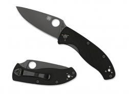 Spyderco Knives Tenacious Liner Lock C122GBBKP Black G-10 Stainless Pocket Knife
