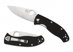 Spyderco Knives Tenacious Liner Lock Black G-10 Stainless C122GP Pocket Knife