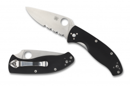 Spyderco Knives Tenacious Liner Lock Black G-10 Stainless C122GPS Pocket Knife