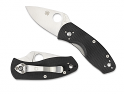 Spyderco Knives Ambitious Liner Lock Black G-10 Stainless C148GP Pocket Knife
