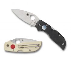 Spyderco Knives Chaparral Lockback Black White G-10 Sun and Moon XHP C152GSMP