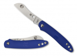 Spyderco Knives Roadie Slipjoint Blue FRN N690Co Stainless C189PBL Pocket Knife
