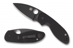 Spyderco Knives Efficient Liner Lock Black G-10 Blackened Stainless C216GPBBK