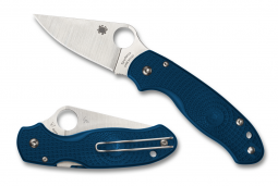 Spyderco Knives Para 3 Lightweight Cobalt Blue FRN SPY27 Stainless C223PCBL