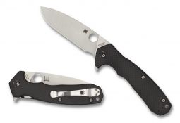 Spyderco Knives Amalgam Compression Lock Carbon Fiber G-10 S30V Steel C234CFP