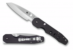 Spyderco Knives Smock Folder Carbon Fiber Black G-10 S30V Steel C240CFP