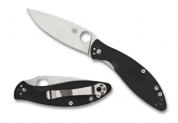 Spyderco Knives Astute Liner Lock Black G-10 Stainless C252GP Pocket Knife